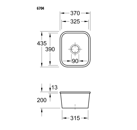 Villeroy & Boch Cisterna 45 keraminė plautuvė