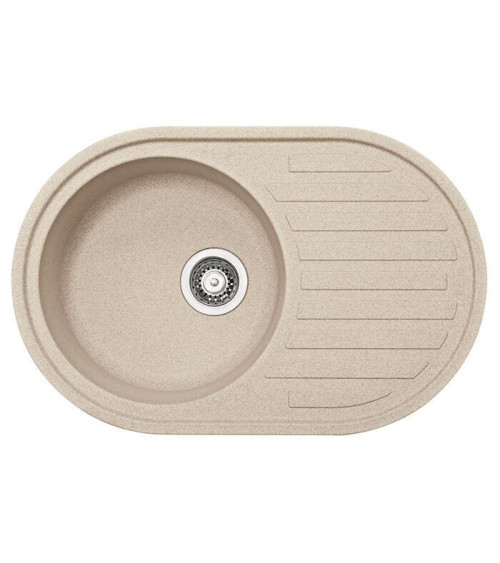 Franke Fragranit plautuvė ROG 611, eksentrinis ventilis, nerūdijančio plieno rankenėlė ir perlaja