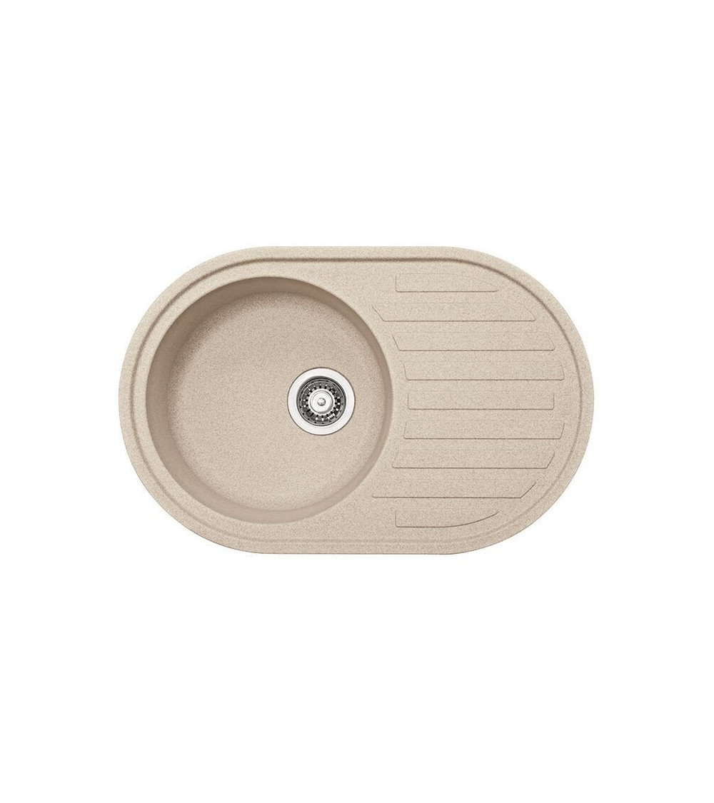 Franke Fragranit plautuvė ROG 611, eksentrinis ventilis, nerūdijančio plieno rankenėlė ir perlaja