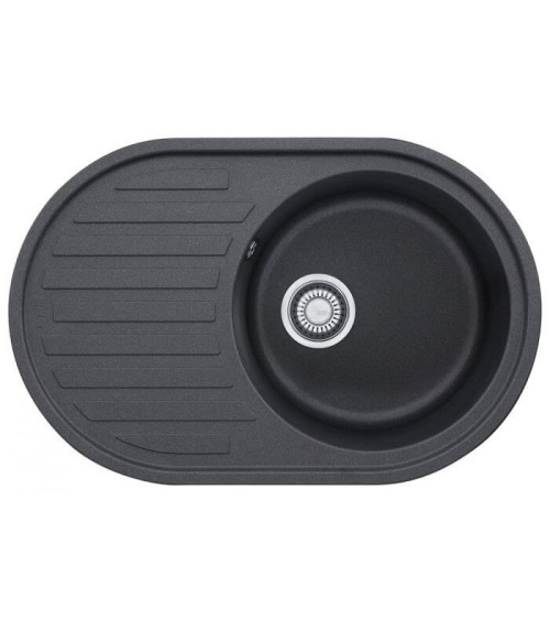 Franke Fragranit plautuvė ROG 611, eksentrinis ventilis, nerūdijančio plieno rankenėlė ir perlaja