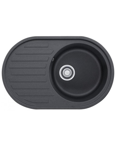 Franke Fragranit plautuvė ROG 611, eksentrinis ventilis, nerūdijančio plieno rankenėlė ir perlaja