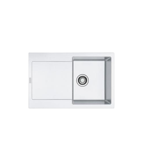 Franke MRG 611 plautuvė,  montuojama ant stalviršio, eksentrinis ventilis, nerūdijančio plieno mygtukas