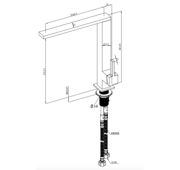 Villeroy & Boch maišytuvas plautuvei Finera Square