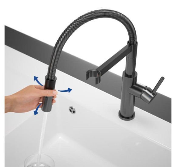 Villeroy & Boch maišytuvas plautuvei Steel Expert, pasirenkama spalva