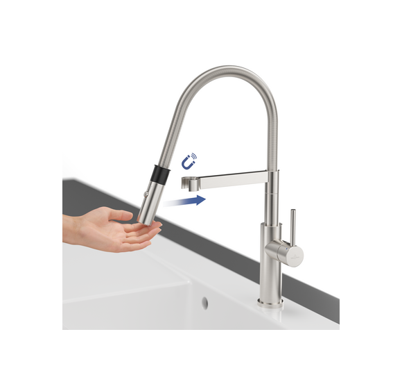 Villeroy & Boch maišytuvas plautuvei Steel Expert, pasirenkama spalva