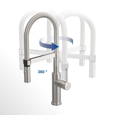 Villeroy & Boch maišytuvas plautuvei Steel Expert, pasirenkama spalva