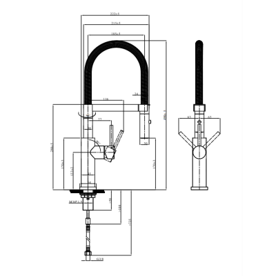 Villeroy & Boch maišytuvas plautuvei Steel Expert, pasirenkama spalva