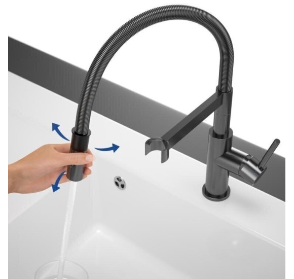 Villeroy & Boch maišytuvas plautuvei Steel Expert Compact, pasirenkama spalva