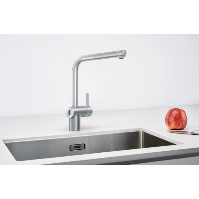 Franke Atlas Neo Sensor maišytuvas plautuvei su ištraukiama žarna, pasirenkama spalva