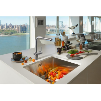 Franke Atlas Neo Sensor maišytuvas plautuvei su ištraukiama žarna, pasirenkama spalva