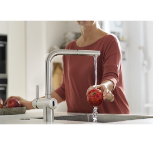 Franke Atlas Neo Sensor maišytuvas plautuvei su ištraukiama žarna, pasirenkama spalva