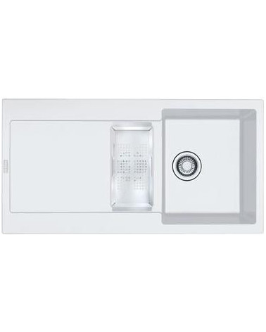 Franke MRG 651 granitinė plautuvė, montuojama ant stalviršio, eksentrinis ventilis, nerūdijančio plieno rankenėlė