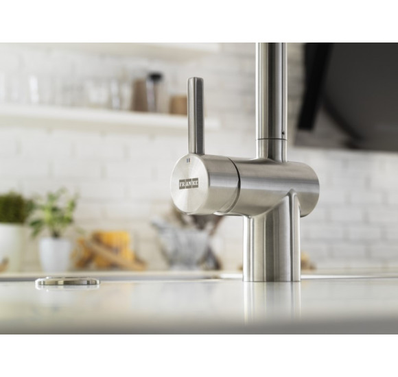 Franke Atlas Neo Sensor maišytuvas plautuvei su ištraukiama žarna, pasirenkama spalva