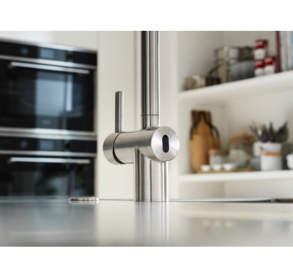 Franke Atlas Neo Sensor maišytuvas plautuvei su ištraukiama žarna, pasirenkama spalva