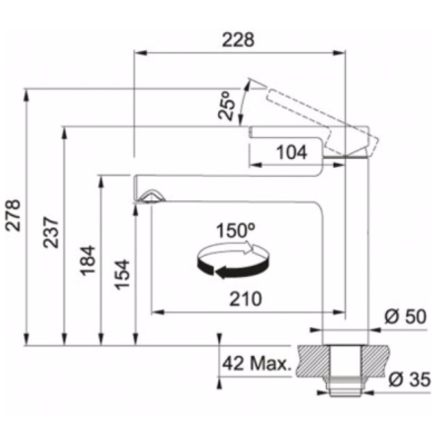 FRANKE Centro maišytuvas plautuvei, pasirenkama spalva