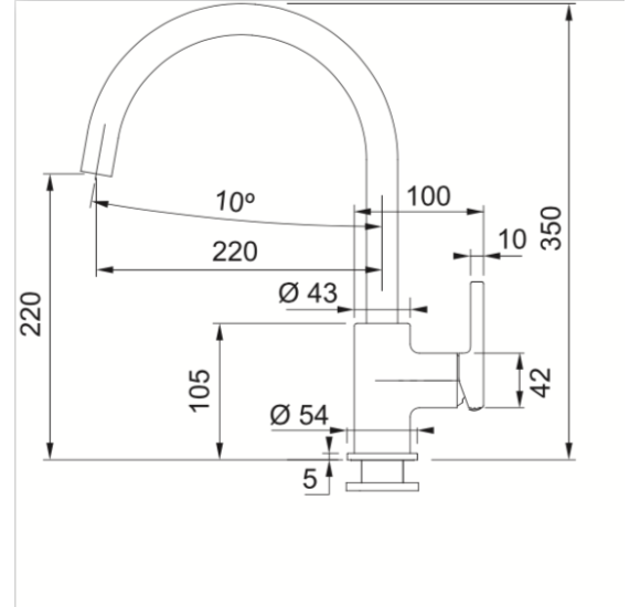FRANKE Lina XL maišytuvas plautuvei, pasirenkama spalva