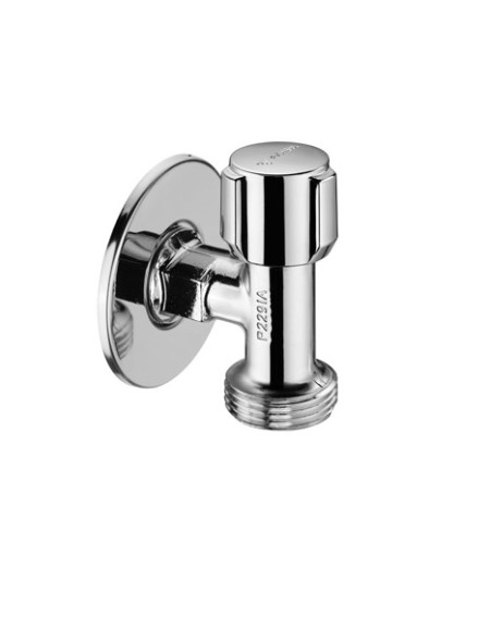 Kampinis ventilis SCHELL ( iš 1/2" į 3/4") taupantis vietą