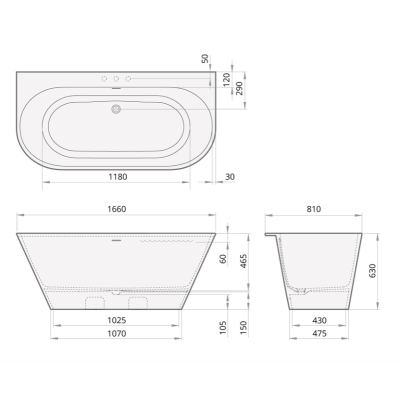 PAA Silkstone vonia Deco Wall 1660x810