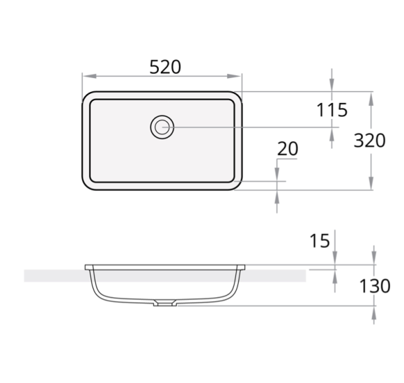 PAA įleidžiamas praustuvas Opus In
