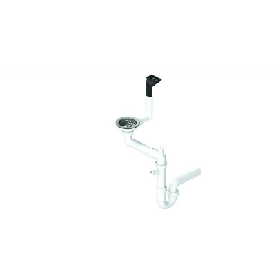 ALVEUS vietą taupantis sifonas su užkemšamu ventiliu, 1xSP 114-HP