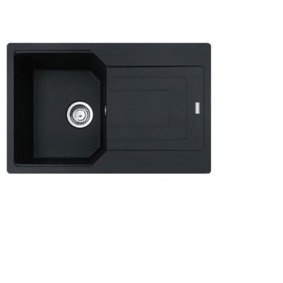 Franke UBG 611-78 granitinė plautuvė, eksentrinis ventilis, nerūdijančio plieno rankenėlė ir perlaja