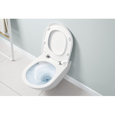 Villeroy&Boch Subway 3.0 su C+ danga, "Twist flush" pakabinamas klozetas su "Soft close" dangčiu