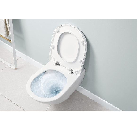 Villeroy&Boch Subway 3.0 su C+ danga, "Twist flush" pakabinamas klozetas su "Soft close" dangčiu