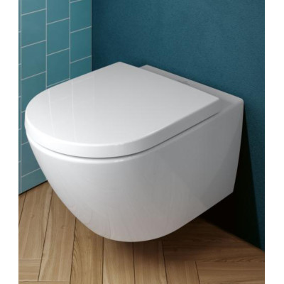Villeroy&Boch Subway 3.0 su C+ danga, "Twist flush" pakabinamas klozetas su "Soft close" dangčiu
