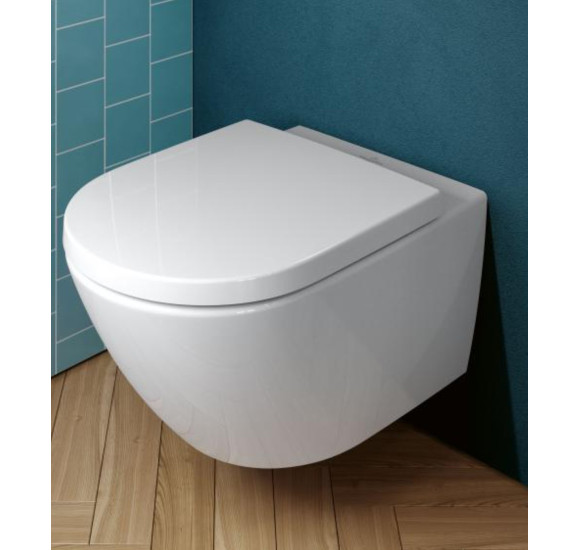 Villeroy&Boch Subway 3.0 su C+ danga, "Twist flush" pakabinamas klozetas su "Soft close" dangčiu