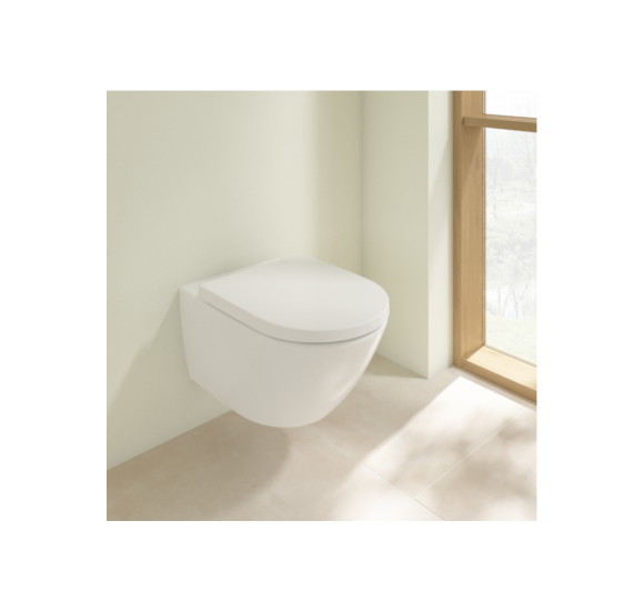 Villeroy&Boch Subway 3.0 su C+ danga, "Twist flush" pakabinamas klozetas su "Soft close" dangčiu