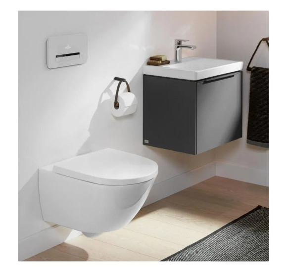 Villeroy&Boch Subway 3.0 su C+ danga, "Twist flush" pakabinamas klozetas su "Soft close" dangčiu