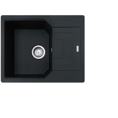 Franke UBG 611-62 granitinė plautuvė, eksentrinis ventilis, nerūdijančio plieno rankenėlė ir perlaja