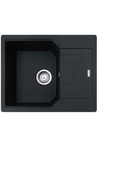 Franke UBG 611-62 granitinė plautuvė, eksentrinis ventilis, nerūdijančio plieno rankenėlė ir perlaja