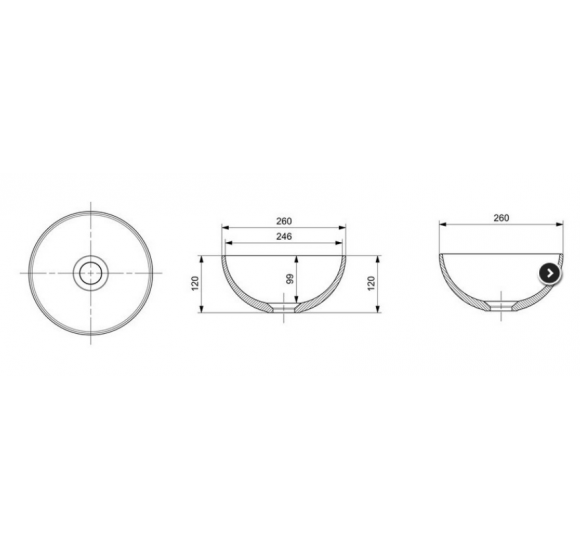 Bocchi pastatomas praustuvas-dubuo 26cm