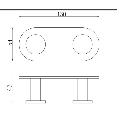 IŠPARDAVIMAS. Bocchi Piave dvigubas kabliukas rankšluosčiui