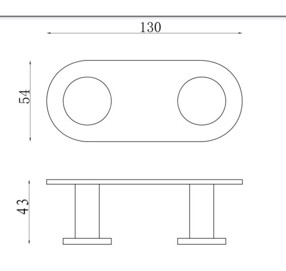 IŠPARDAVIMAS. Bocchi Piave dvigubas kabliukas rankšluosčiui