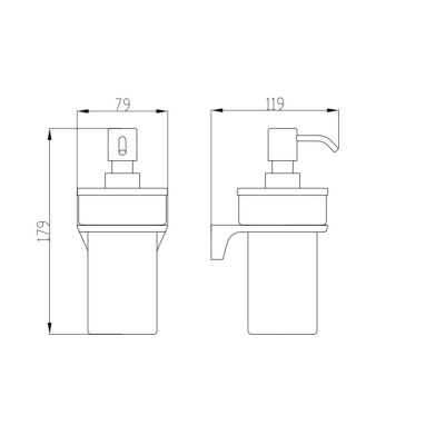 IŠPARDAVIMAS. Bocchi Trieste muilo dozatorius