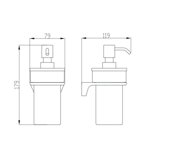 IŠPARDAVIMAS. Bocchi Trieste muilo dozatorius