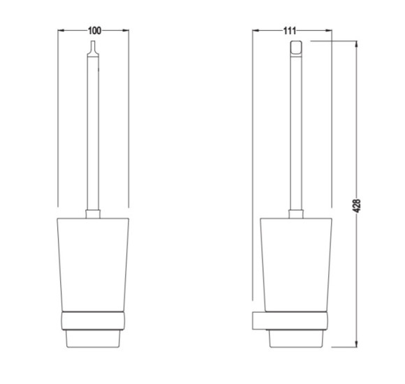 IŠPARDAVIMAS. Bocchi Verona WC šepečio laikiklis