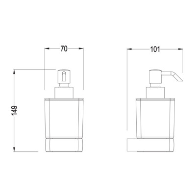 IŠPARDAVIMAS. Bocchi Verona muilo dozatorius