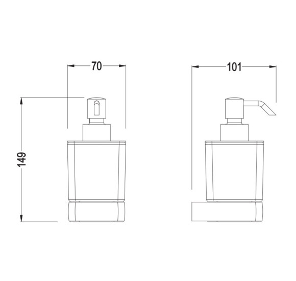 IŠPARDAVIMAS. Bocchi Verona muilo dozatorius