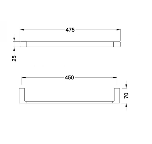 IŠPARDAVIMAS. Bocchi Verona rankšluosčių kabykla, 475mm
