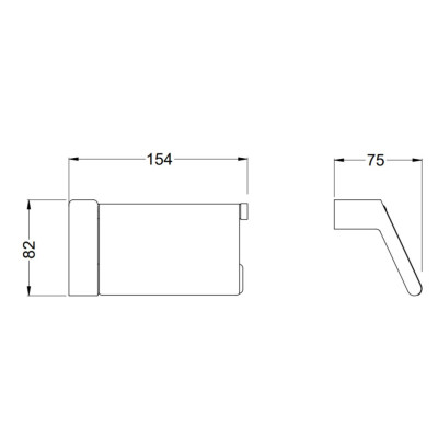 IŠPARDAVIMAS. Bocchi Verona WC popieriaus laikiklis su uždengimu