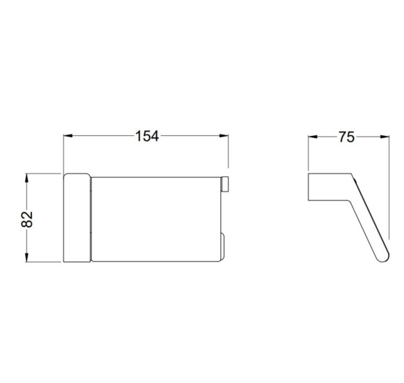 IŠPARDAVIMAS. Bocchi Verona WC popieriaus laikiklis su uždengimu
