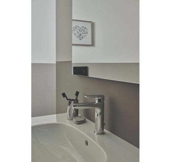 CERAFINE O praustuvo maišytuvas su dugno vožtuvu, chromo spalvos, BC699AA