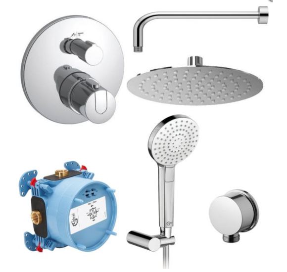 Ideal Standard Ceratherm 100 potinkinės termostatinės sistemos komplektas, BD006XC