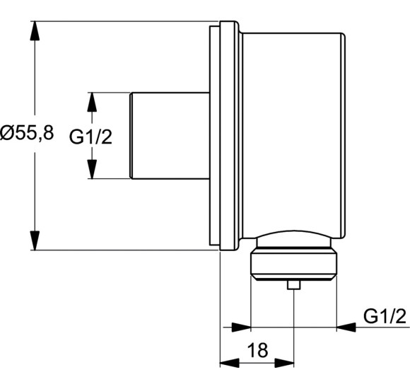 Ideal Standard Ceratherm 100 potinkinės termostatinės sistemos komplektas, BD006XC