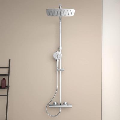 Ideal Standard CERATHERM T100 (A7705AA) termostatinė dušo sistema, chromo spalvos