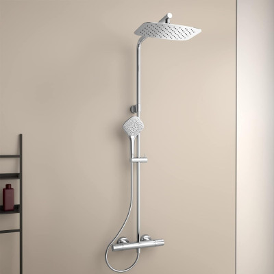 Ideal Standard CERATHERM T100 (A7705AA) termostatinė dušo sistema, chromo spalvos