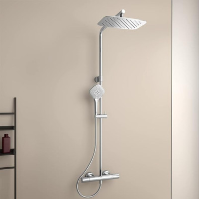 Ideal Standard CERATHERM T100 (A7705AA) termostatinė dušo sistema, chromo spalvos